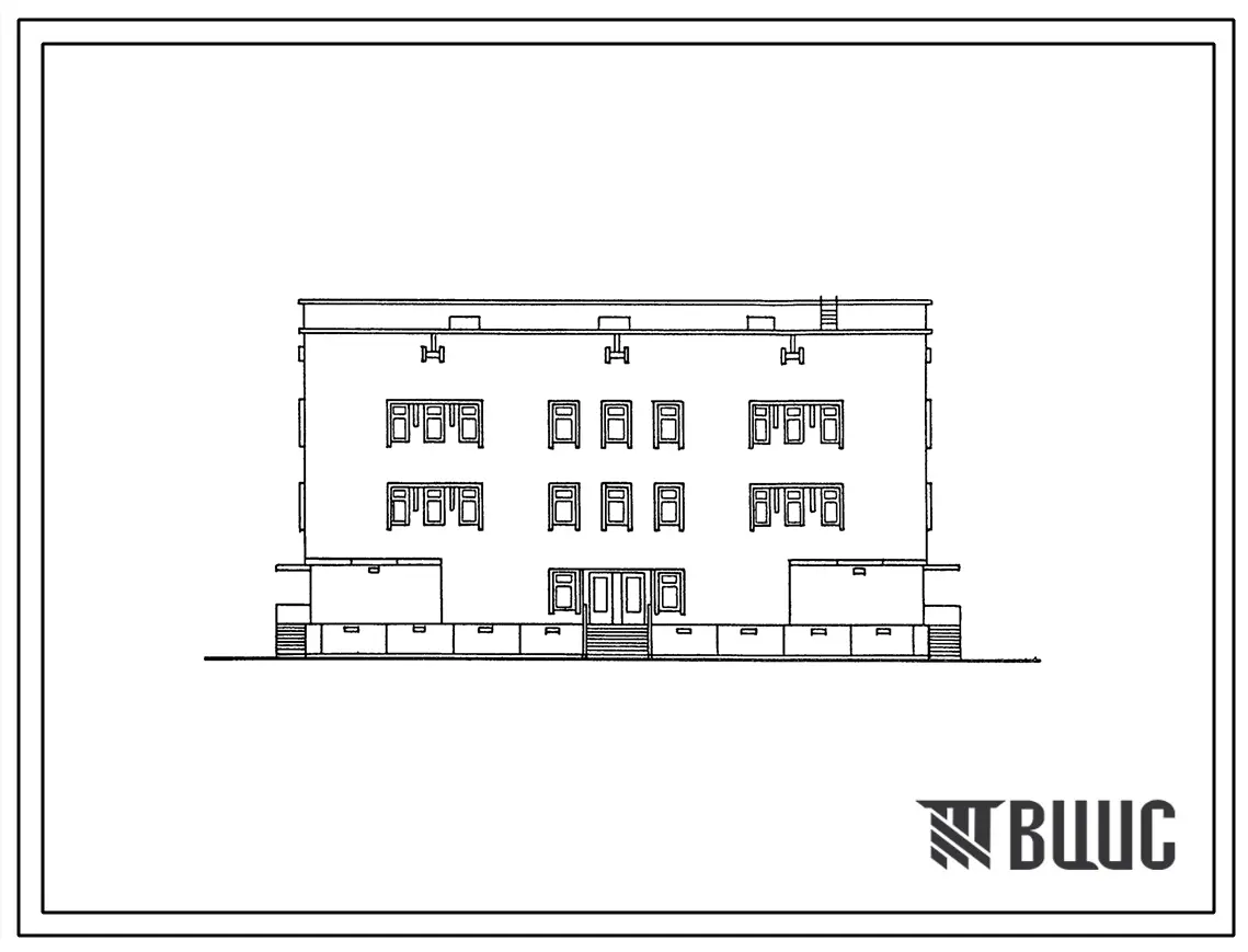Типовой проект 284-4-111м.86 Баня на 60 мест с прачечной на 500 кг сухого белья в смену для строительства в условиях Крайнего Севера , грунты вечномерзлые
