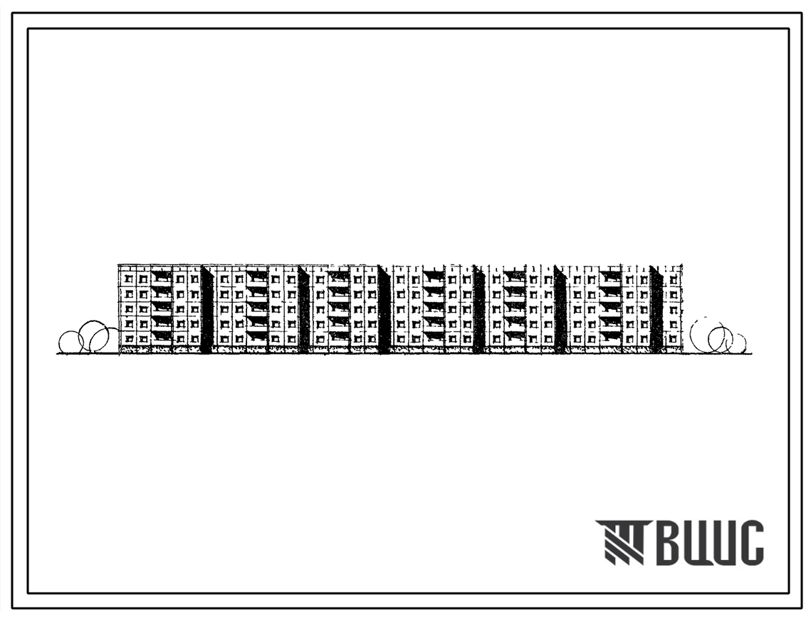Типовой проект 111-97-3/1 Пятиэтажный шестисекционный дом на 92 квартир (однокомнатных 1А-2, двухкомнатных 2Б-58, трехкомнатных 3Б-20, четырехкомнатных 4Б10) с шагом поперечных стен 3,0 и 4,5 для строительства в 1В климатическом районе. Стены из однослойн