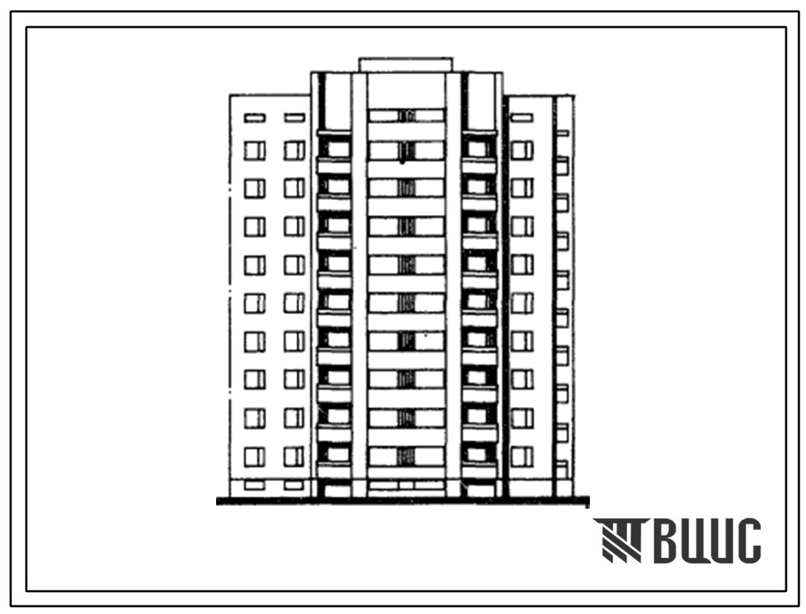 Типовой проект 156-03 Блок-секция угловая девятиэтажная 36-квартирная 4Б-1Б-3Б-4А.