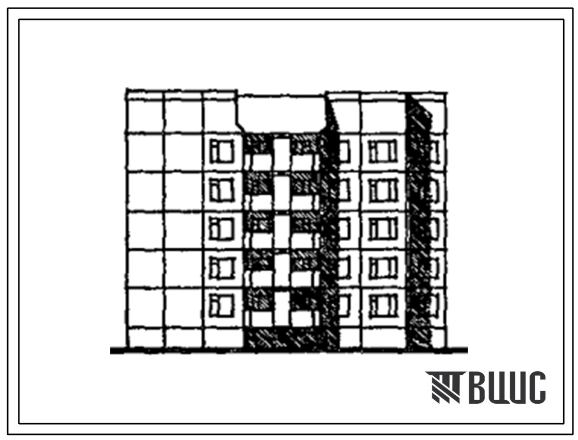Типовой проект 112-077.90 Блок-секция 5-этажная 20-квартирная торцевая правая 1.2.3.4
