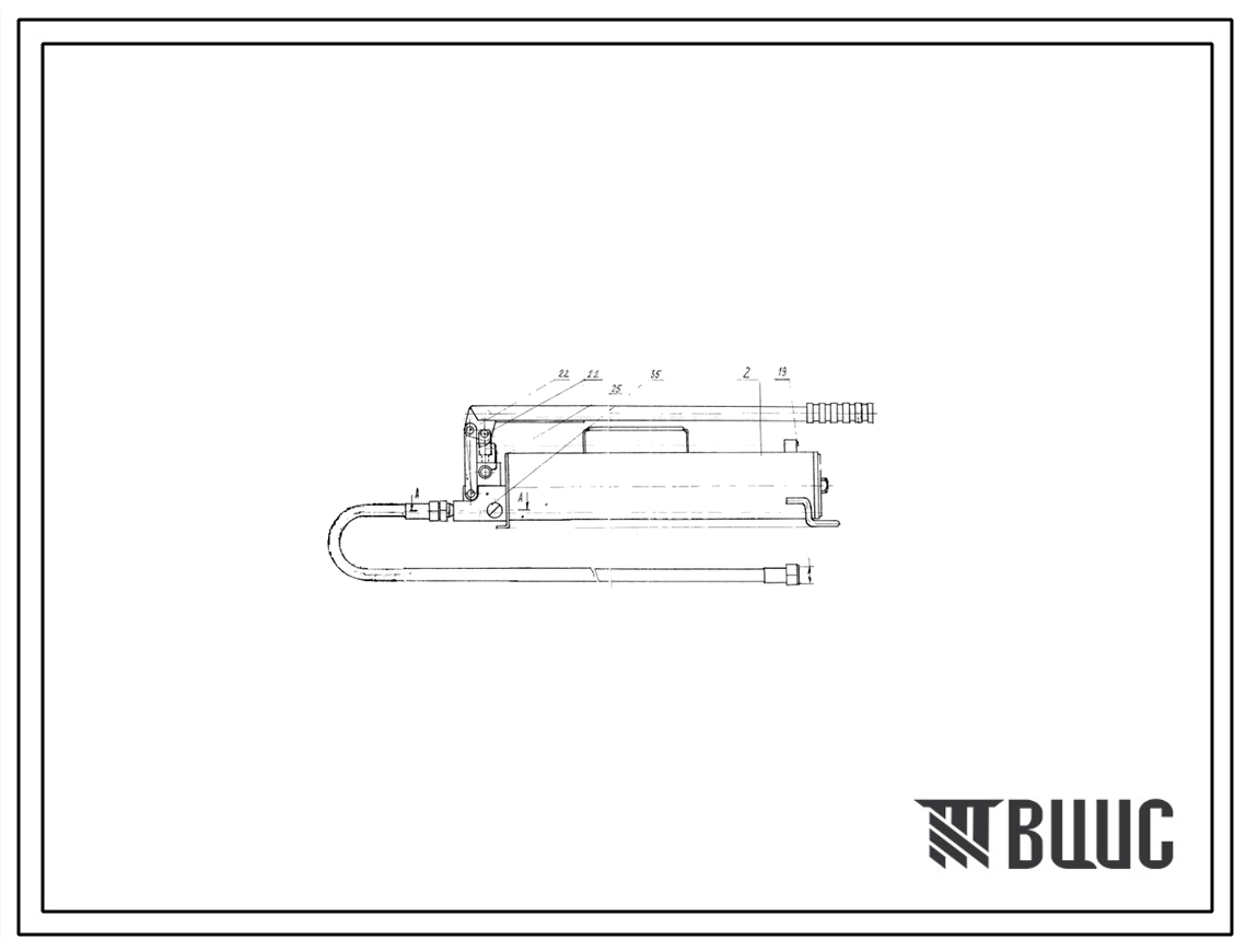 Шифр НРГ25/2,5.00.00 Насос ручной гидравлический НРГ25/2,5.00.00
