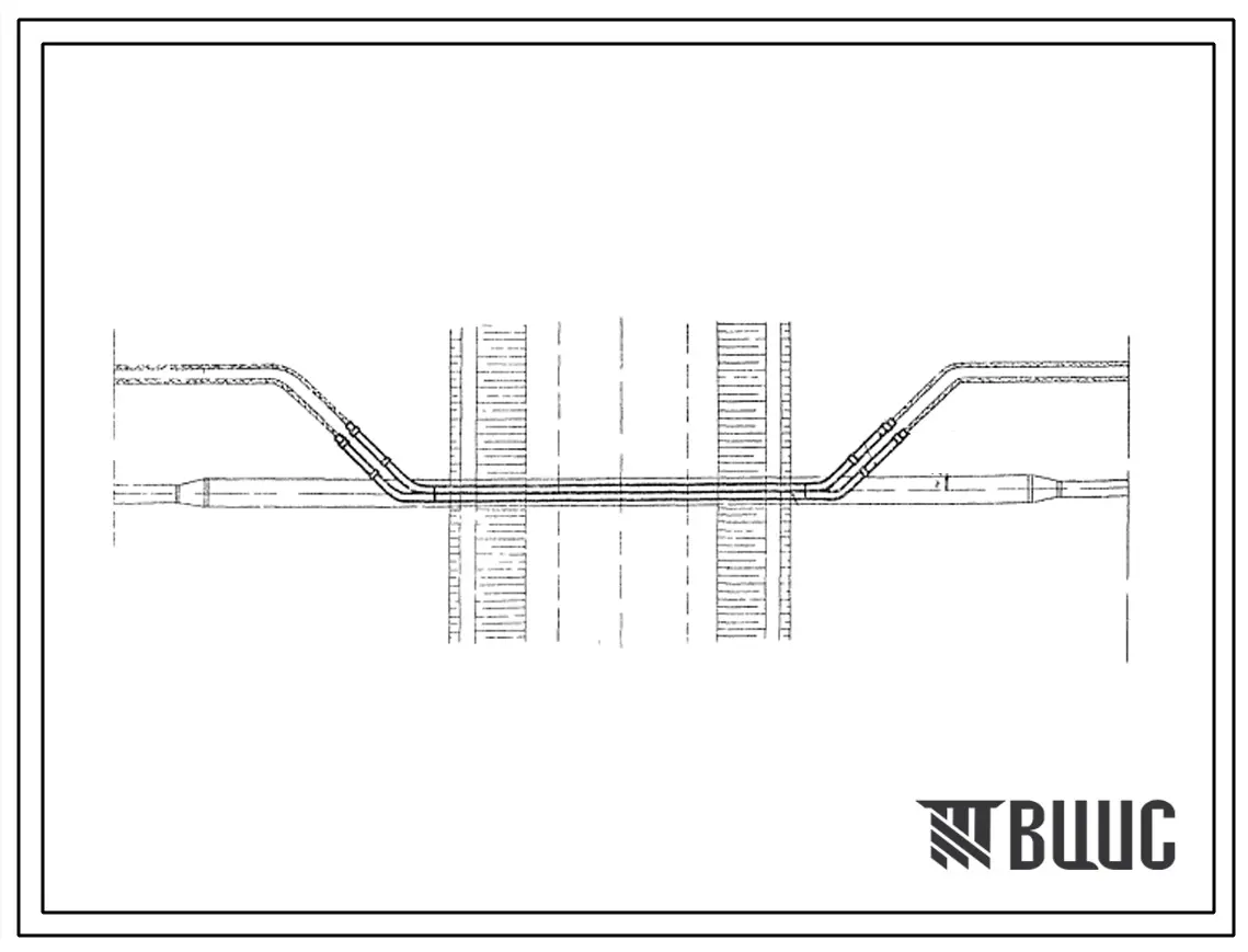 Серия ГС-02-11 Кожух кабеля связи, совмещенный с защитным кожухом газопровода на переходах через автомобильные и железные дороги. Материалы для проектирования.