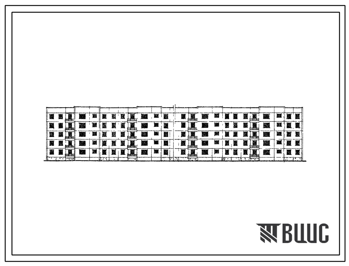 Типовой проект 111-97-3 5-этажный 6-секционный крупнопанельный жилой дом на 89 квартир для строительства во 2 строительно-климатической зоне.