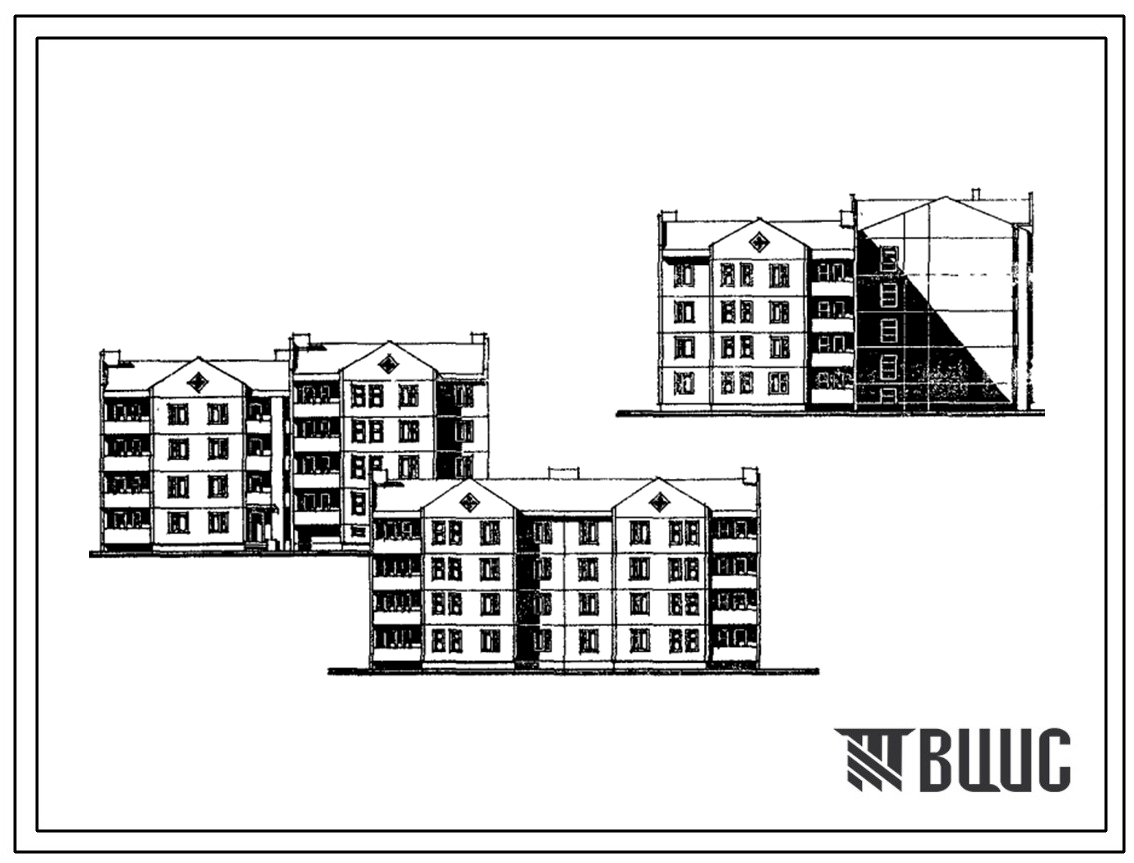 Типовой проект 210-059.23.90 4-этажные жилые и лестничные блоки (для строительства в сельской местности Белорусской ССР)