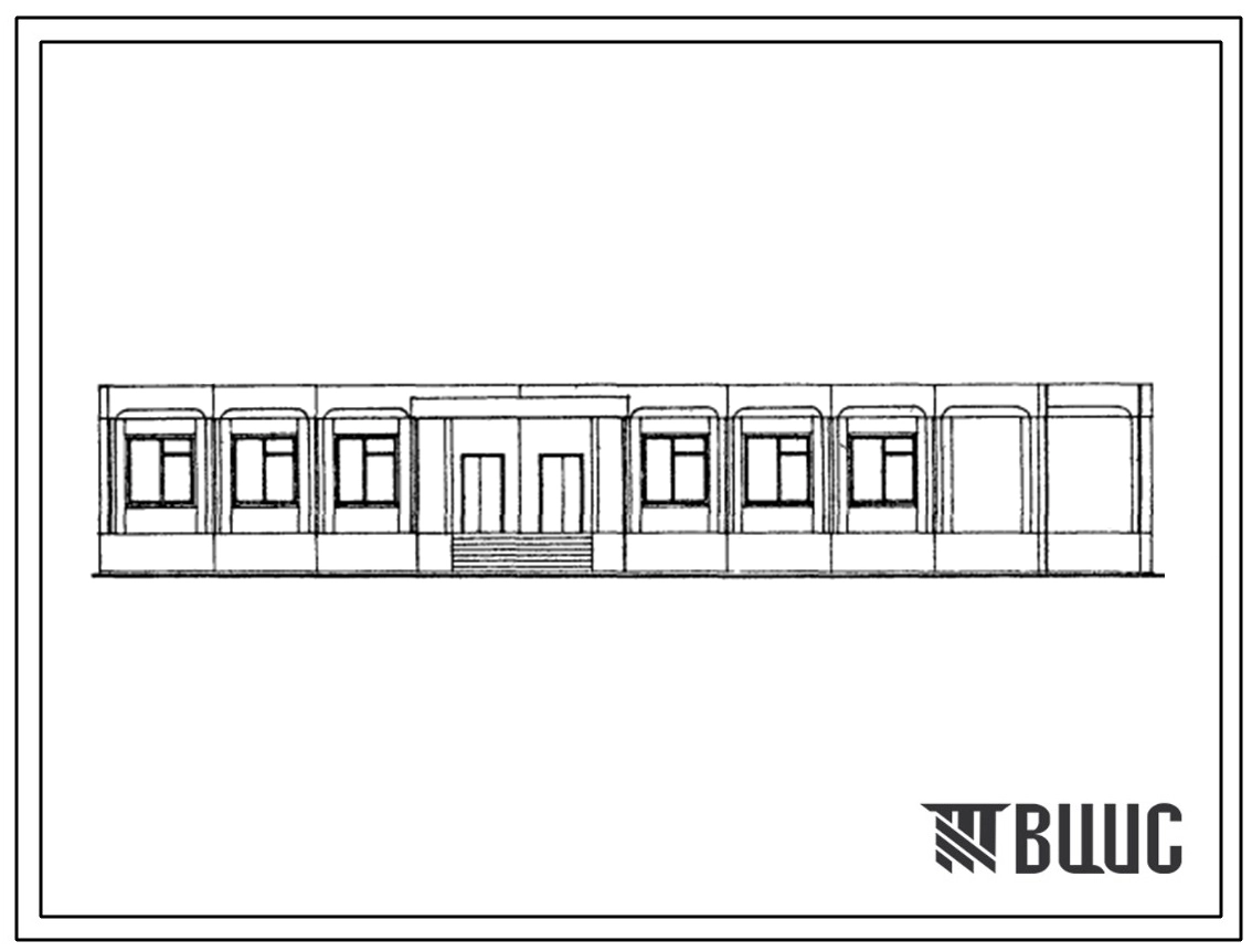 Типовой проект 261-22-33.23.87 Пристроенные блоки учреждений социальнокультурнобытового обслуживания на базе серии 1.090.1-1. Почта –телеграф. Для г.Калинина и Калининской области