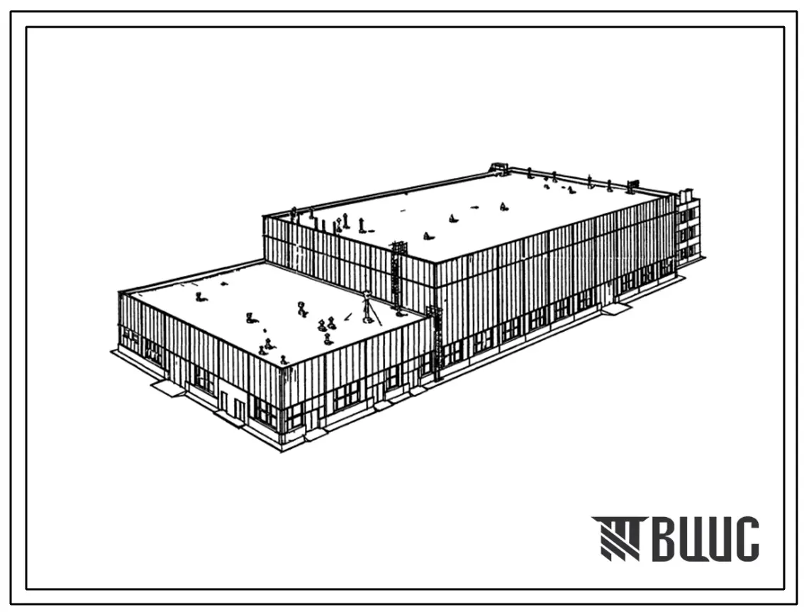 Типовой проект 416-7-285.88 Блок ремонтных цехов (ЛМК) для цементного завода сухого способа производства мощностью 1,1–1,2 млн. т цемента в год