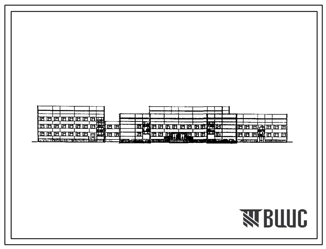 Типовой проект 252-1-136.86 Главный корпус психиатрической больницы для детей и подростков на 240 коек. Здание двух-, трёхэтажное. Стены из легкобетонных панелей по серии 1.030.1-1.