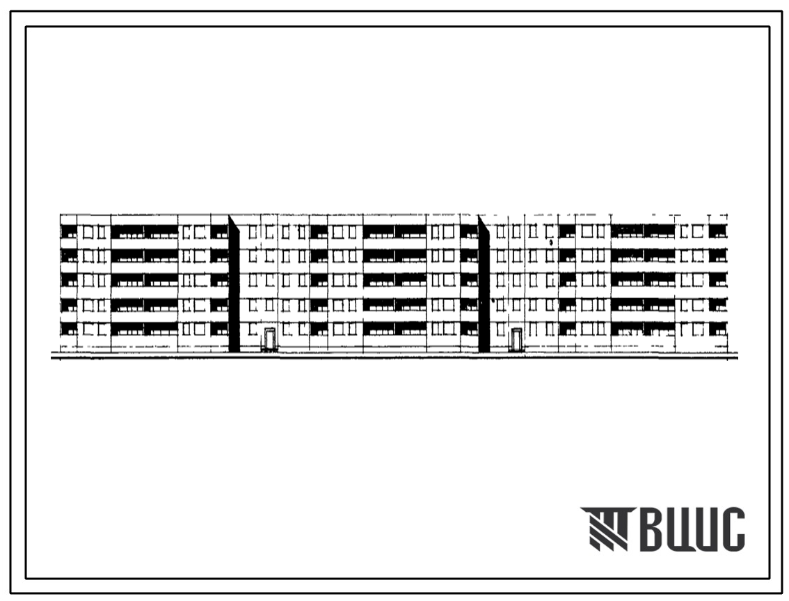 Типовой проект 111-130-1 5-этажный 8-секционный дом на 110 квартир 1Б.2Б.3А.4А, для строительства в 1В, 2А, 2Б, 2В, 2Г климатических подрайонах.
