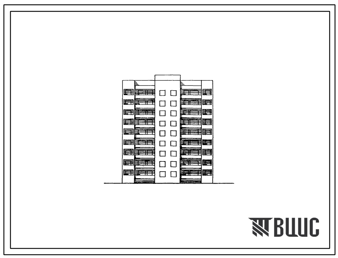 Типовой проект 85-012/1.2 Блок-секция 9-этажная 36-квартирная 2Б.2Б.3Б.3Б