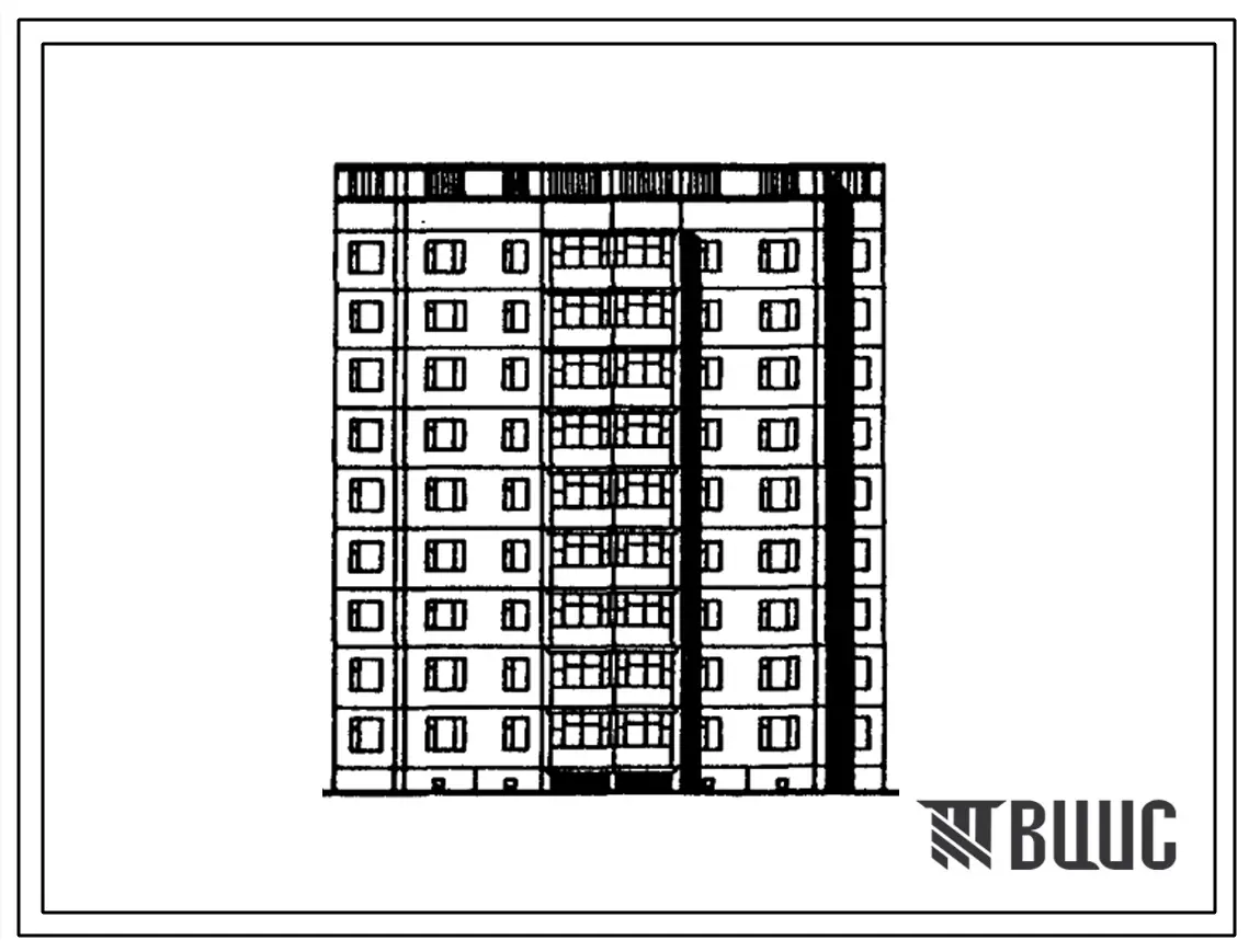 Типовой проект 125-016/1.2 Девятиэтажная блок-секция рядовая на 36 квартир. Для строительства в г.Братске и Усть-Илимске