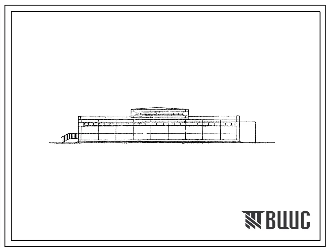 Типовой проект 272-30-6с Торговый центр для поселков на 2500-3000 человек (каркас полный сборный железобетонный). Стены из легкобетонных панелей. Для строительства в районах с сейсмичностью 7,8 и 9 баллов, на просадочных и непросадочных грунтах.