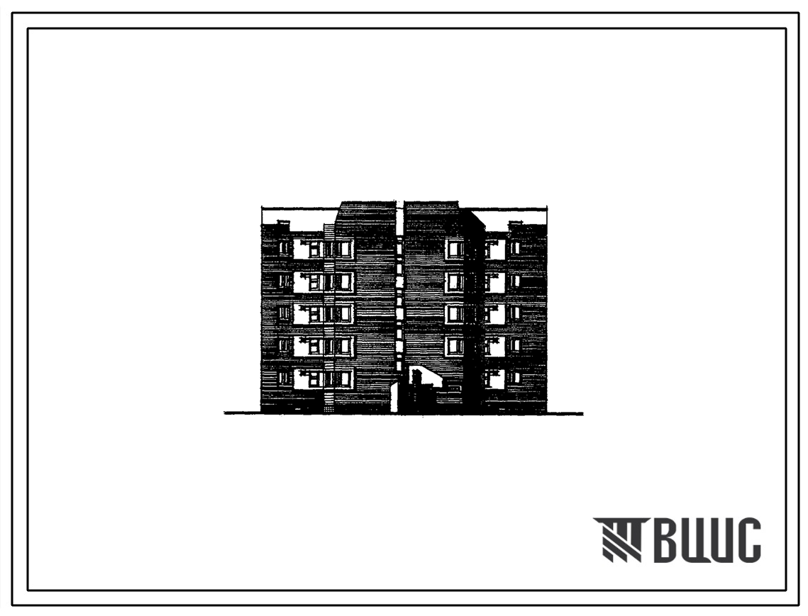 Типовой проект 68-06 Пятиэтажная блок-секция торцевая левая на 20 квартир (однокомнатных 1Б-1, двухкомнатных 2Б-9, трехкомнатных 3А-1, 3Б-9). Для строительства в 1А, 1Б, 1Г, 1Д климатических подрайонах