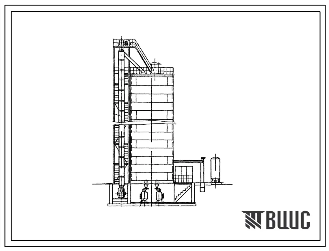 Типовой проект 501-87 Пескоснабжающие установки для локомотивов. Башенные склады сухого песка емкостью 120 и 400 м3