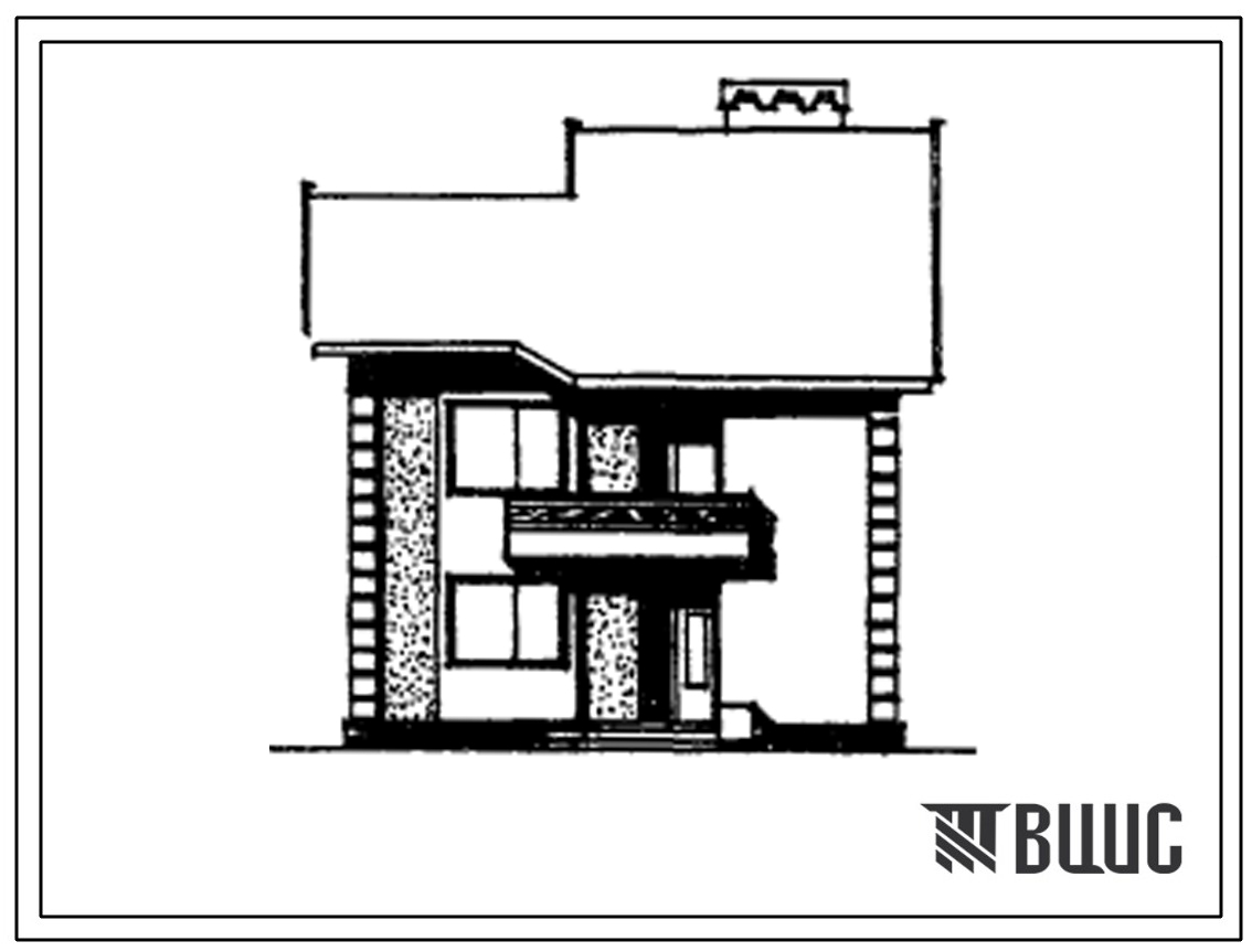 Типовой проект 145-000-194 Двухэтажный одноквартирный жилой дом с четырехкомнатной квартирой в двух уровнях для индивидуальных застройщиков с вариантами блокировки.