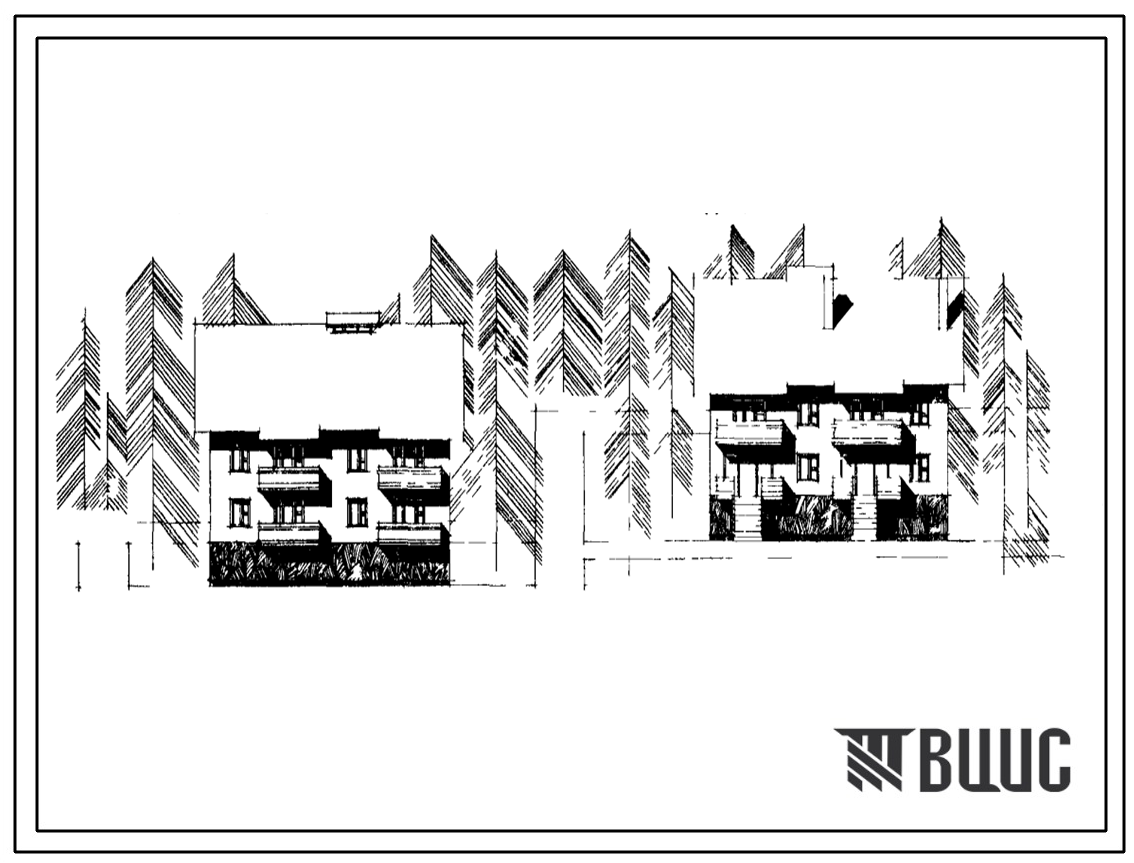 Типовой проект 204-015см Блок-секция рядовая с торцевыми окончаниями на 2 квартиры (двухкомнатных 2Б – 1, трехкомнатных 3Б – 1). Общая площадь 123 м2 (СТЕНЫ ИЗ КИРПИЧА, Перекрытия железобетонные.