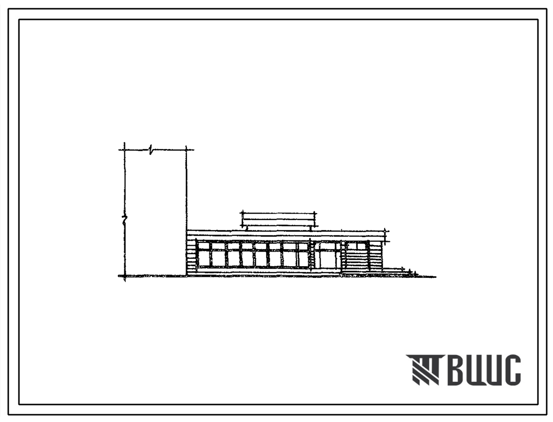 Типовой проект 272-28-12с.84 Блок-кафе на 50 посадочных мест с магазином «Кулинария и полуфабрикаты». Для строительства в 4Г климатическом подрайоне сейсмичностью 7 и 8 баллов.