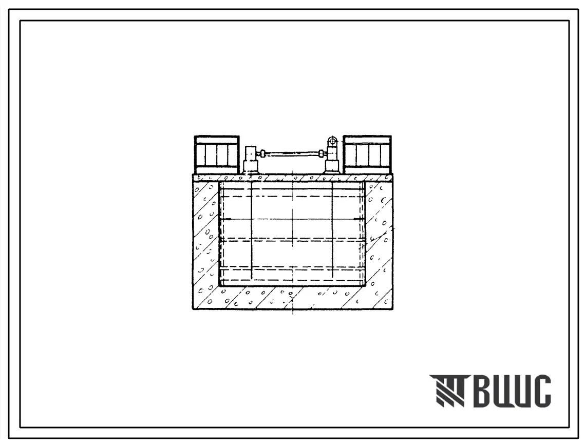 Типовой проект 820-38 Затвор сегментные модели С-65 с канатными подъемниками модели К-65.