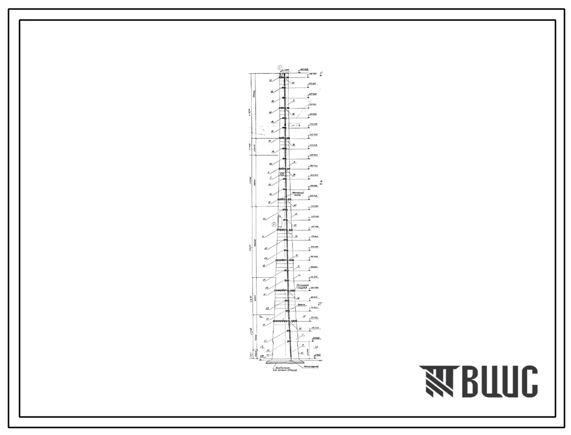 Проект 58207 Труба дымовая железобетонная Н=420 м, d=13,2 м