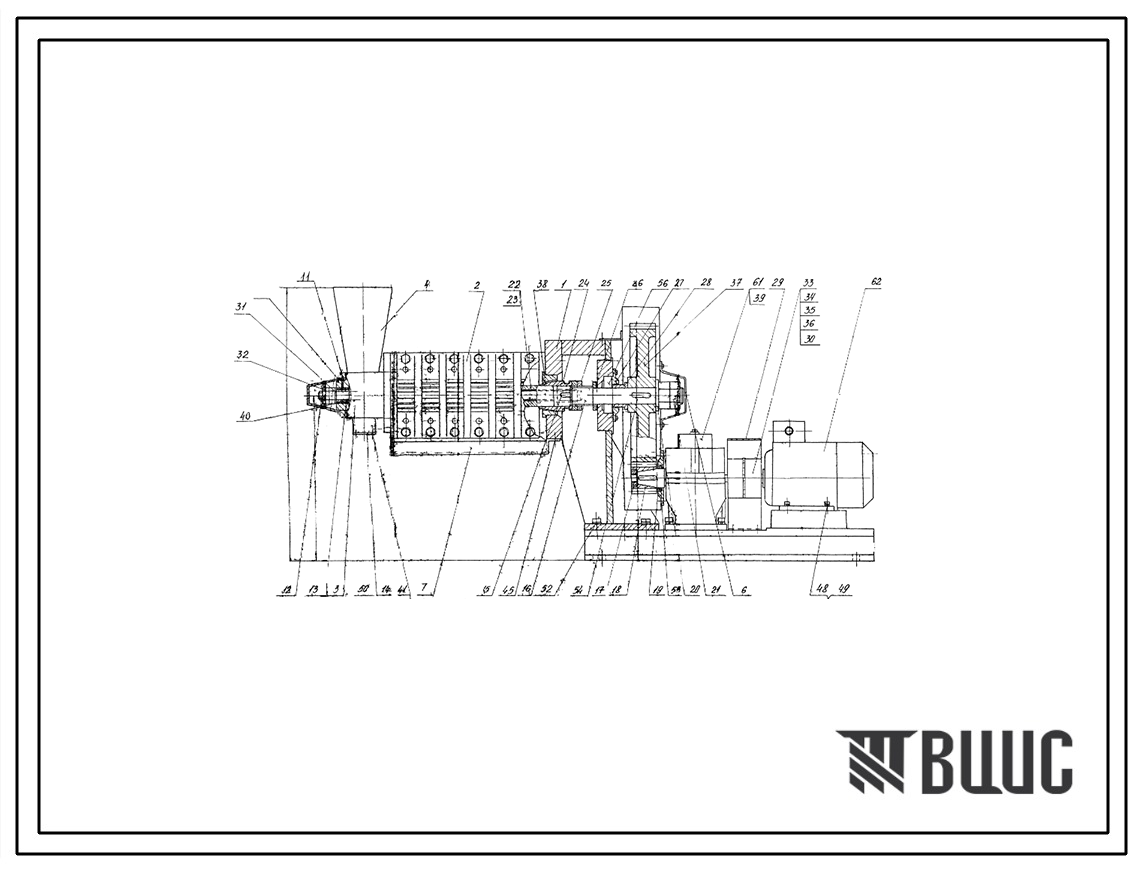 Шифр ПШ.000.000 Пресс шнековый ПШ.000.000