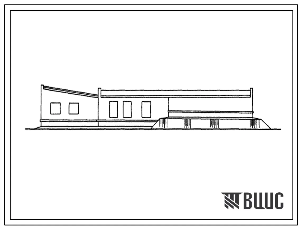 Типовой проект 813-122 Закромное хранилище семенного картофеля (наземное и полузаглубленное) емкостью 250 т