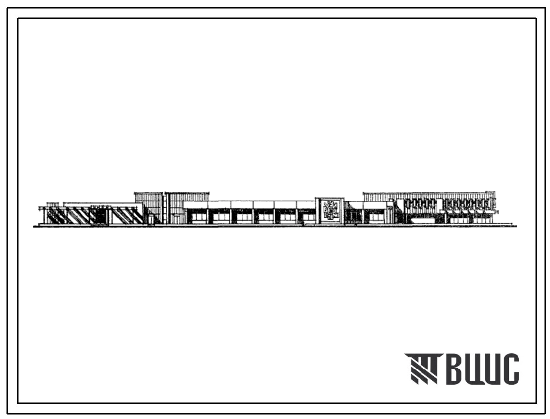 Типовой проект 272-30-103С Торговый центр тип IV жилой зоны на 16-18 тыс.жителей (в конструкциях ИИС-4).