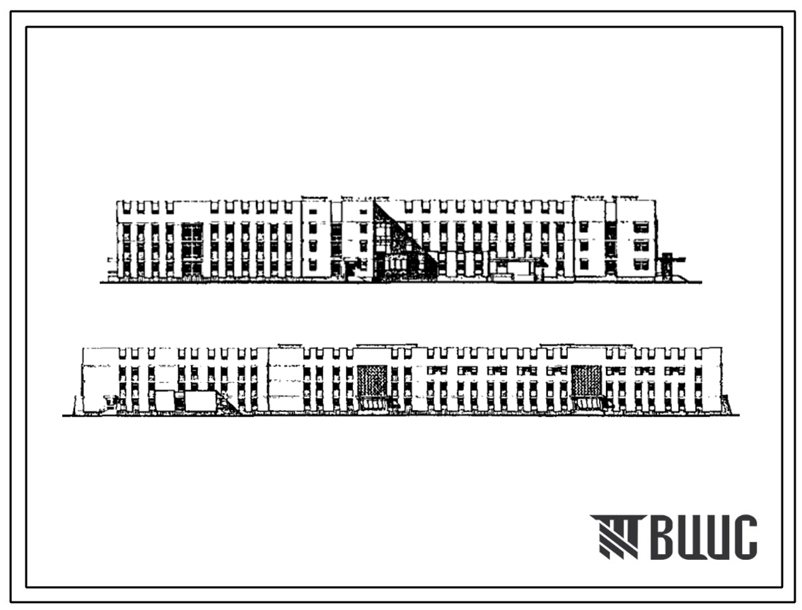 Типовой проект 254-2-23с.85 Главный корпус родильного дома на 130 коек с женской консультацией на 200 посещений в смену. Сейсмичность 7, 8 баллов. Грунты непросадочные (вариант - на грунтах II типа просадочности). Здание одно-, четырехэтажное.