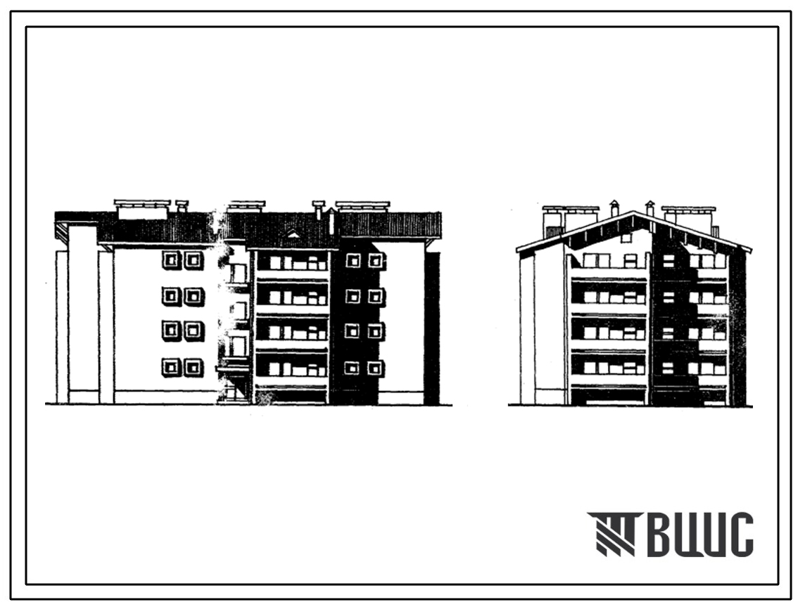 Типовой проект 114-12-188.2 4-этажный 1-секционный 28-квартирный жилой дом с квартирами типа 1А,1Б. Для строительства в 1В климатическом подрайоне, 2 и 3 климатических районах.