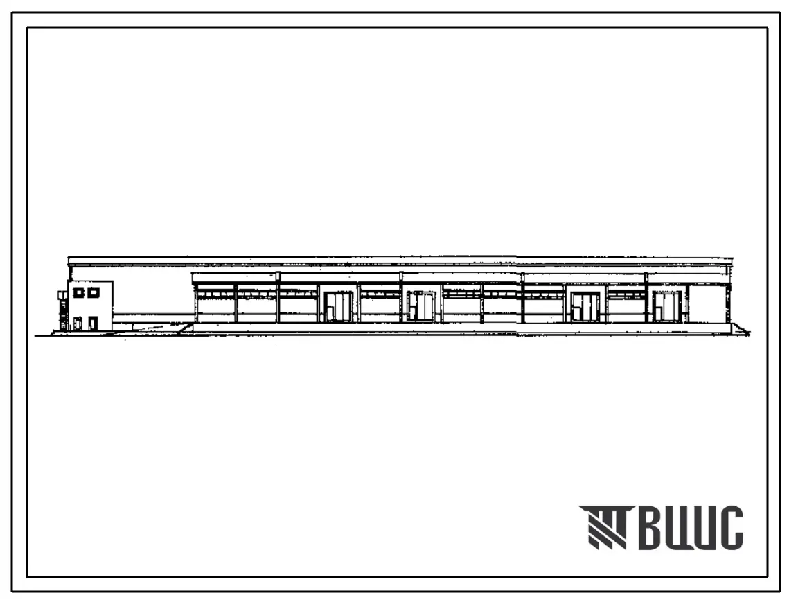 Типовой проект 709-9-50.86 Неотапливаемый блок складов областной базы снабжения емкостью 4000 т (в легких металлических конструкциях)