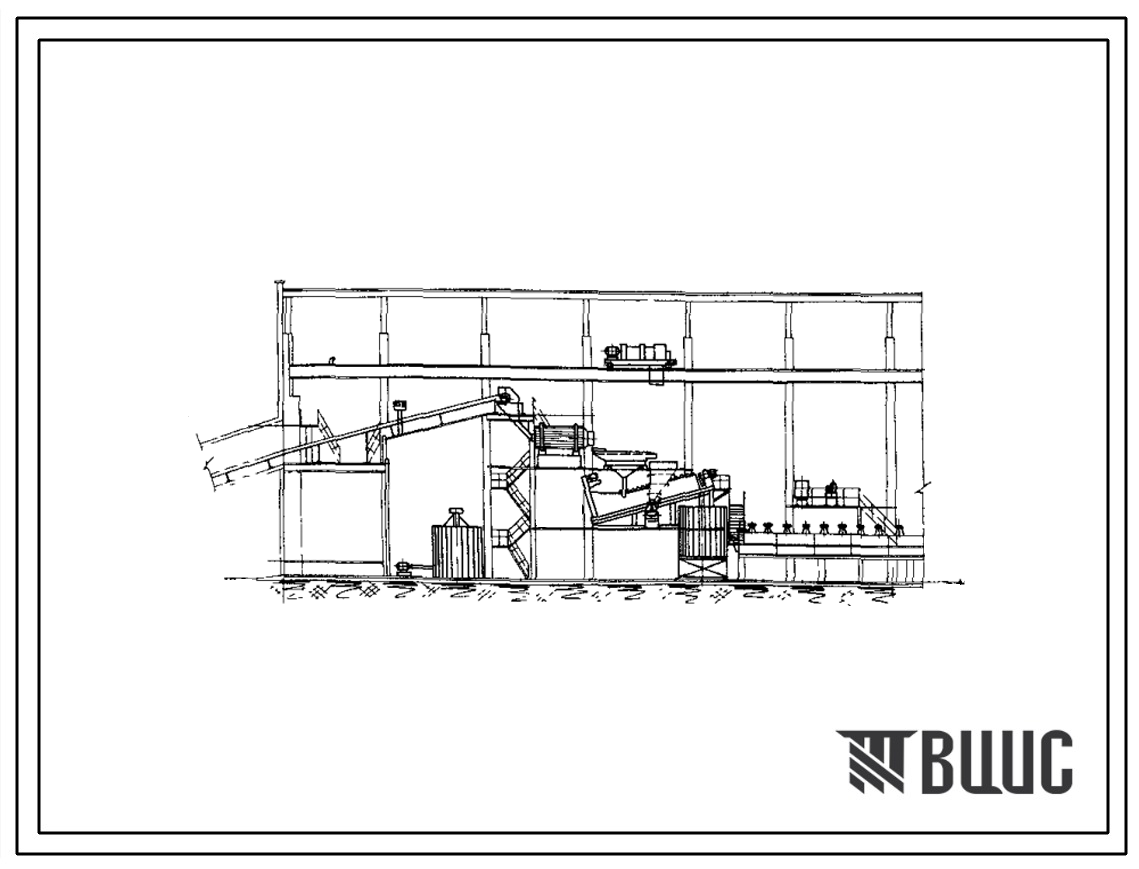 Типовой проект 409-27-3 тип 1 Обогатительная фабрика кварцевого песка мощностью 300 тыс. т/год (с обогащением флотацией). Подача исходного сырья на фабрику конвейерным транспортом.