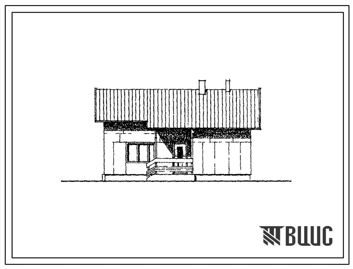 Типовой проект 183-17-52/1 1-этажный 1-квартирный дом с 3-комнатной квартирой (перекрытие железобетонное) для индивидуальных застройщиков. Для строительства в 1В климатическом подрайоне, 2 климатическом районе (с возможностью применения в 3 климатическом