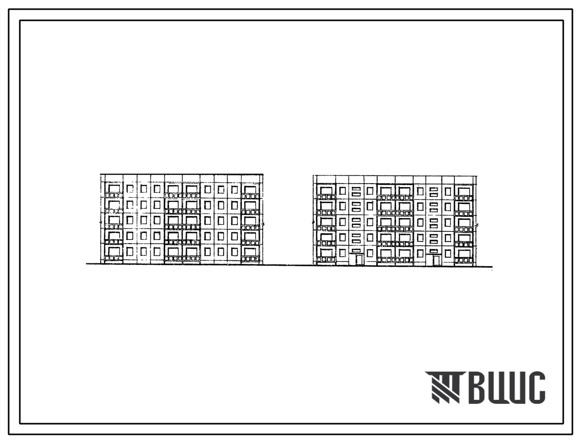 Типовой проект 105-011с Пятиэтажная 20 квартирная блок-секция 3Б.4Б-4Б.3Б (рядовая, торцовая левая, правая).