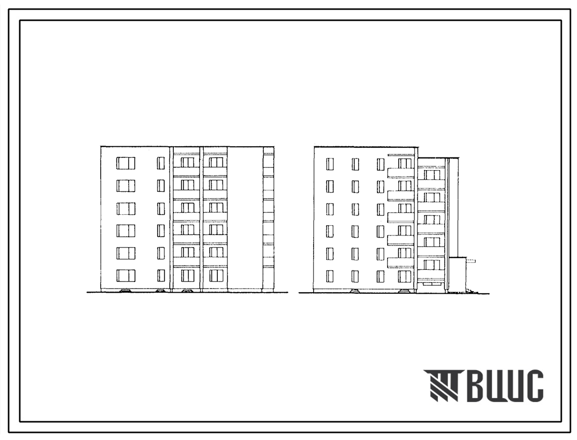 Типовой проект 117-032.85 Пятиэтажная блок-секция на 22 квартиры