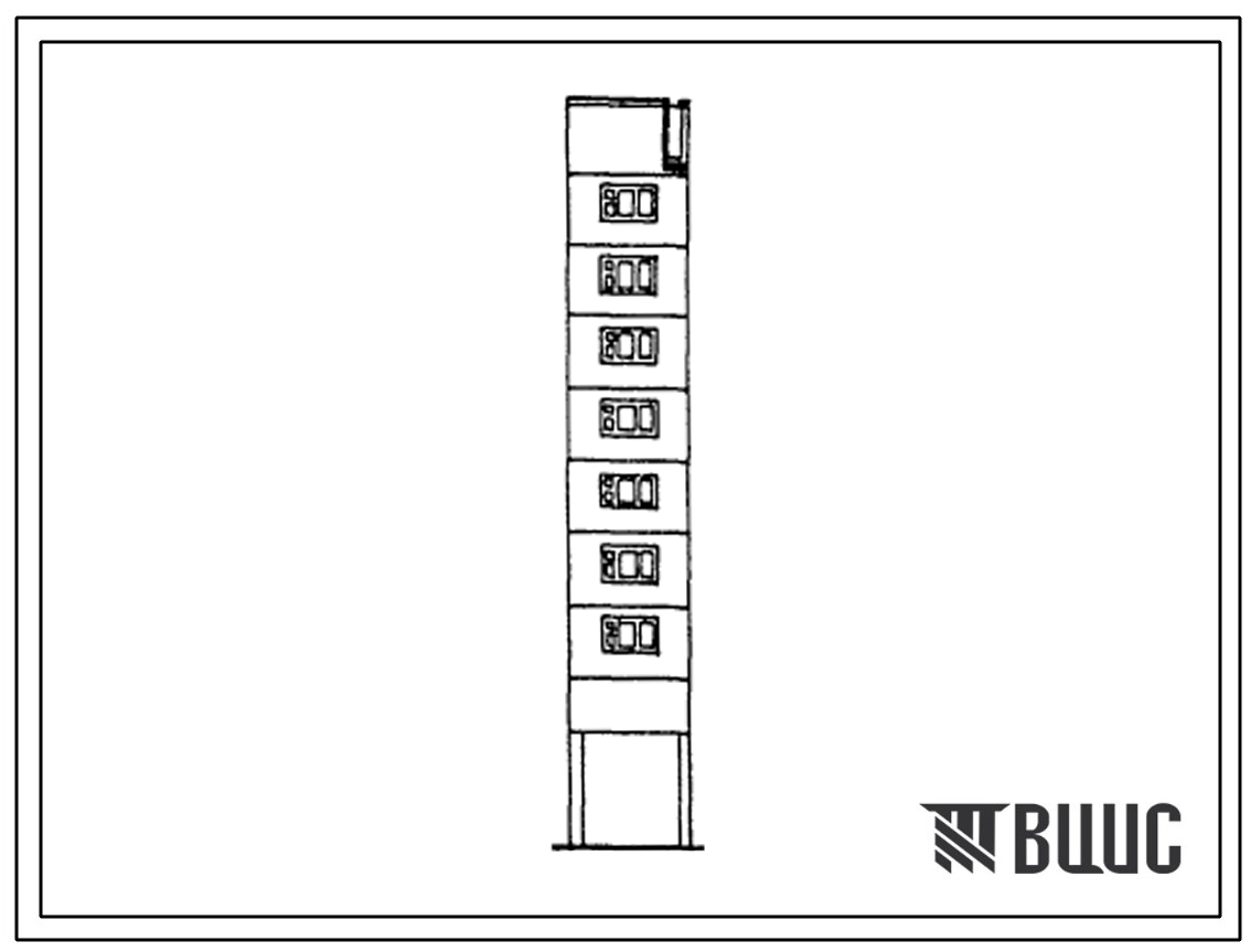 Типовой проект 97-0265.23.86 9-этажный блок-комплект проезда-прохода 9БП (для г. Караганды)