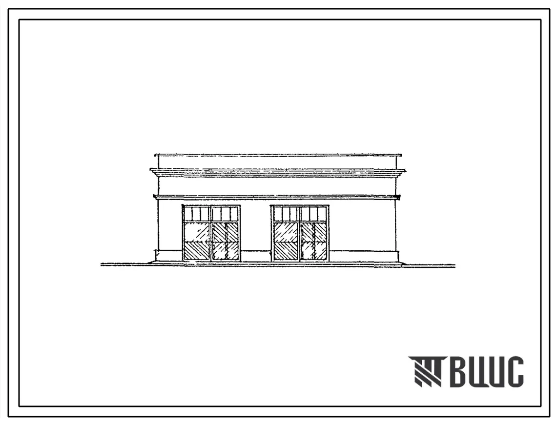 Типовой проект 503-52 Гараж на 2 автомашины.