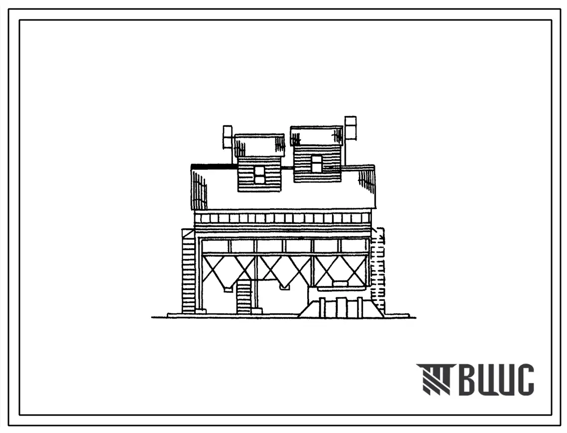 Типовой проект 812-1-086.86 Реконструкция зерноочистительного комплекса, построенного по типовому проекту 812-11 (с применением ремонтного комплекта оборудования производительностью 25 т/ч)