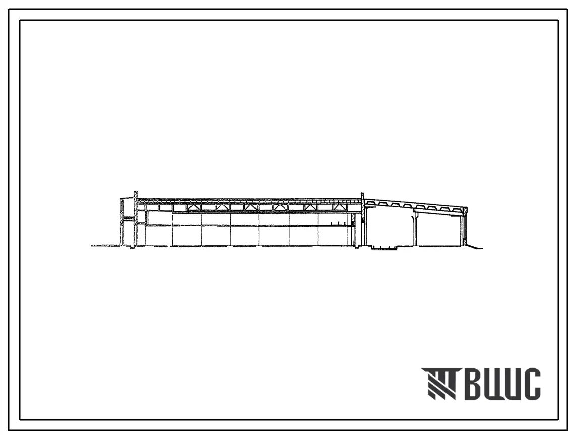 Типовой проект 411-2-34/71 Сушилка паровая на 5 камер непрерывного действия и 2 камеры периодического действия общей производительностью 46,6 тыс. м3 условных пиломатериалов в год с остывочным отделением