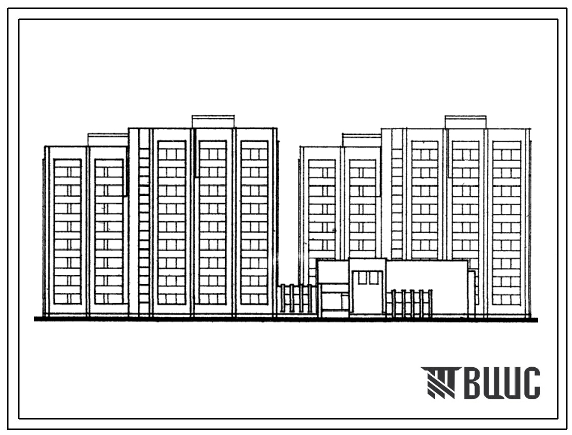 Типовой проект 164-80-78/1 Восьми-девятиэтажное общежитие на 563 места. Для городского строительства в Литовской ССР.