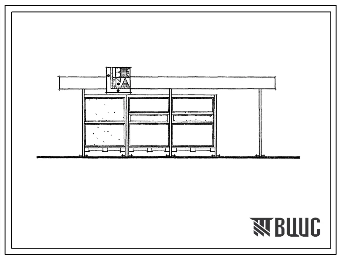 Типовой проект 310-1-16 Киоски (киоск «Керамика цветы»)и павильоны торгово-бытового обслуживания из сборных конструкций заводского изготовления.