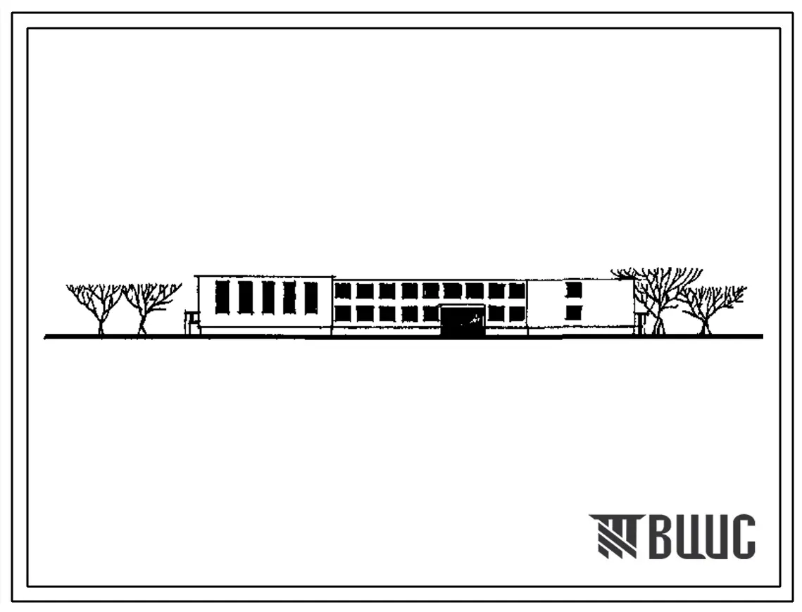 Типовой проект 223-1-408.83 Средняя общеобразовательная школа на 10 классов (на 332 учащихся)