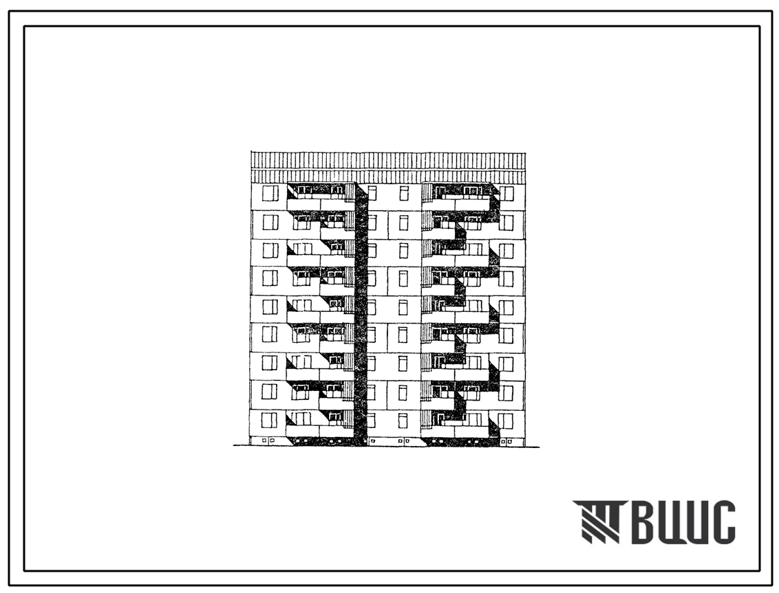 Типовой проект 179-03в.86 Блок-секция рядовая -торцевая 9-этажная 36-квартирная для Пантелеймоновского ЖБИ