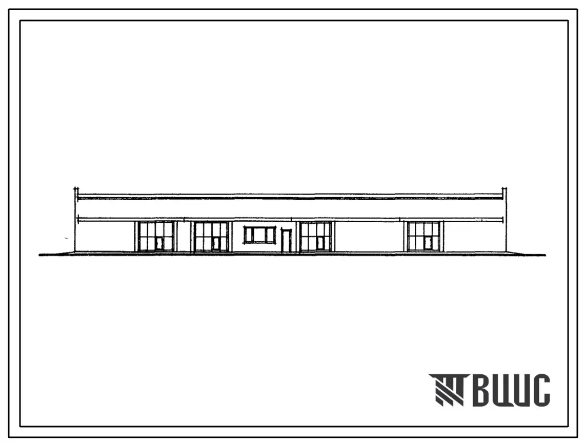 Типовой проект 503-209 Гараж для оперативно-служебных автомобилей и мотоциклов органов внутренних дел, вместимостью 50 единиц