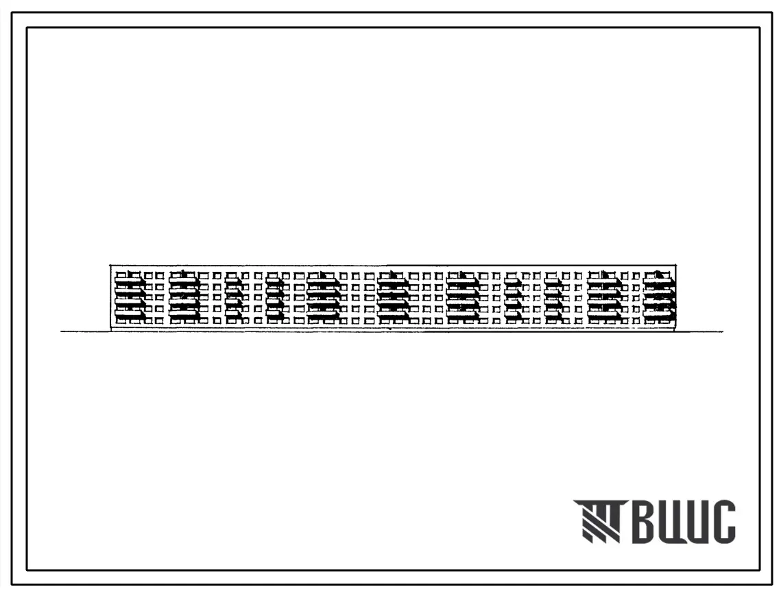 Типовой проект 1-318-31/66 Пятиэтажный восьмисекционный кирпичный жилой дом на 115 квартир.