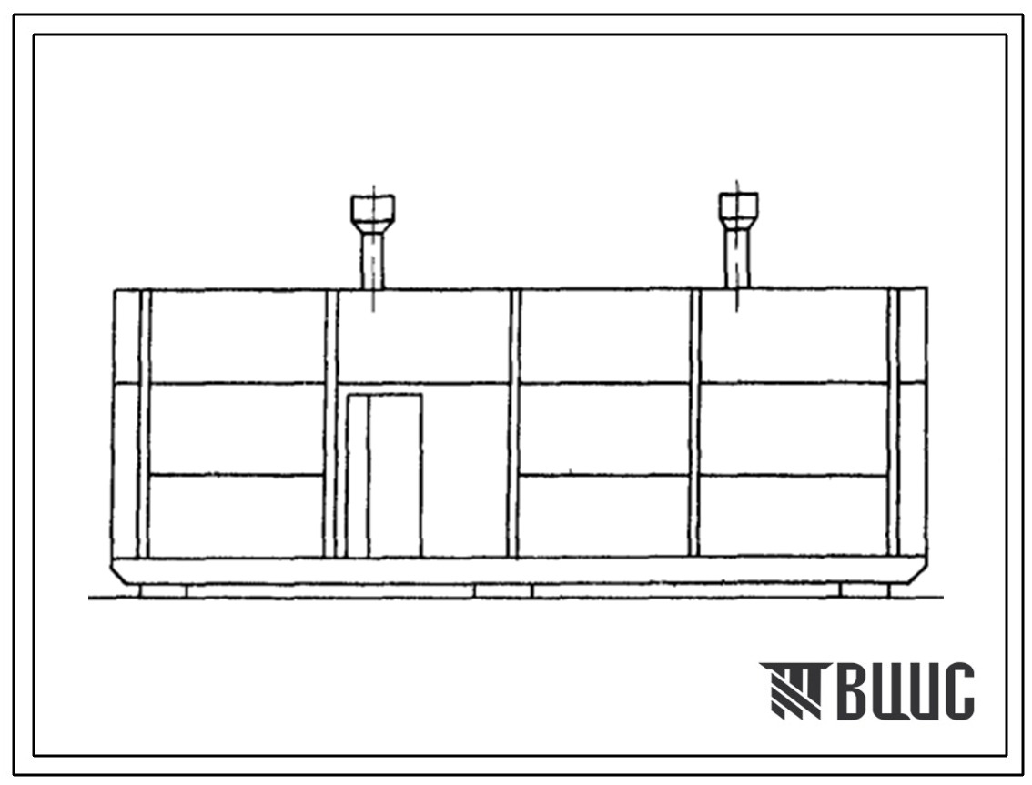 Типовой проект 402-2-57 Комплектно-блочные сооружения вспомогательного назначения для компрессорных станций магистральных газопроводов. Блок-бокс утилизационной станции. Тип II.