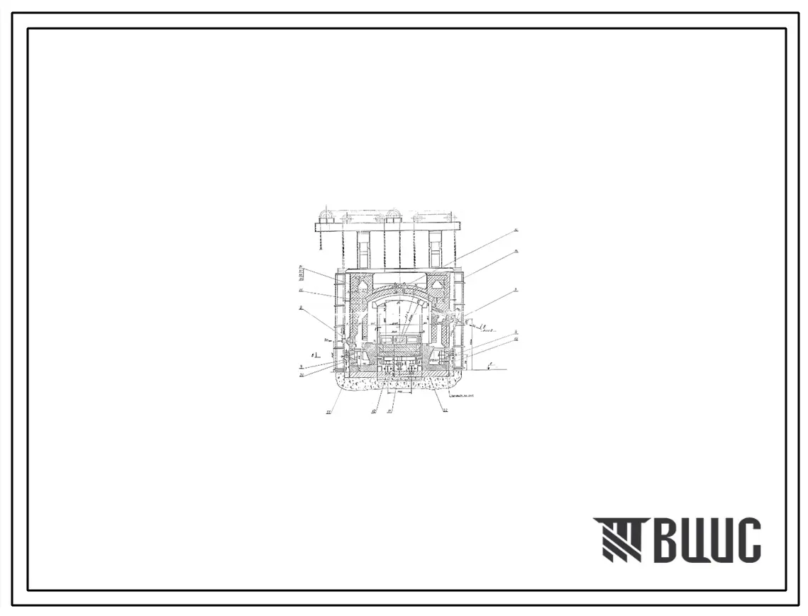 Проект 37027 Печь с выкатным подом для нагрева под термообработку размеры пода 2,0х3,5 м на газе и мазуте