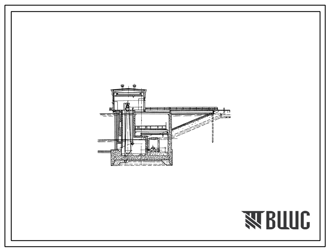 Типовой проект 901-1-10 Речное водозаборное сооружение , совмещенное с насосной станцией 1 подъема производительностью 3 м.куб/сек