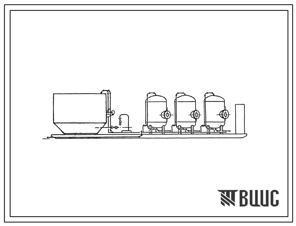 Типовой проект 406-8-05.88 Установка для очистки шламосодержащих сточных вод чугунолитейных цехов производительностью 50м3/ч в блоках агрегированного оборудования «АКВА-ШЛАМ-50»