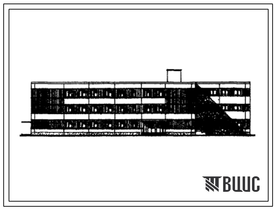 Типовой проект 416-9-7 Сблокированный корпус административного и вспомогательного назначения для комбинатов хлебопродуктов. Стены панельные