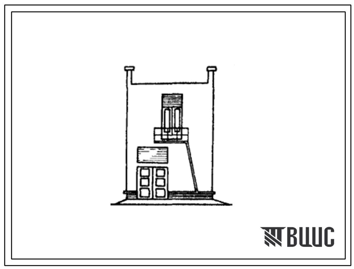 Типовой проект 407-3-255 Распределительный пункт 6-10 кВ с воздушными питающими и отходящими линиями, с питанием по двум линиям, с одним трансформатором мощностью до 630 кВА , совмещенный с диспетчерским пунктом, для городских электрических сетей