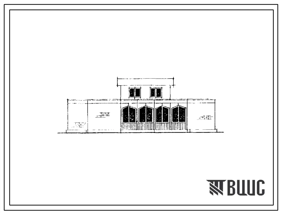 Типовой проект 244-5-47с Павильон детского творчества пионерского лагеря-базы отдыха на 720-600 мест. Для строительства в IVГ климатическом подрайоне сейсмичностью 8 баллов.