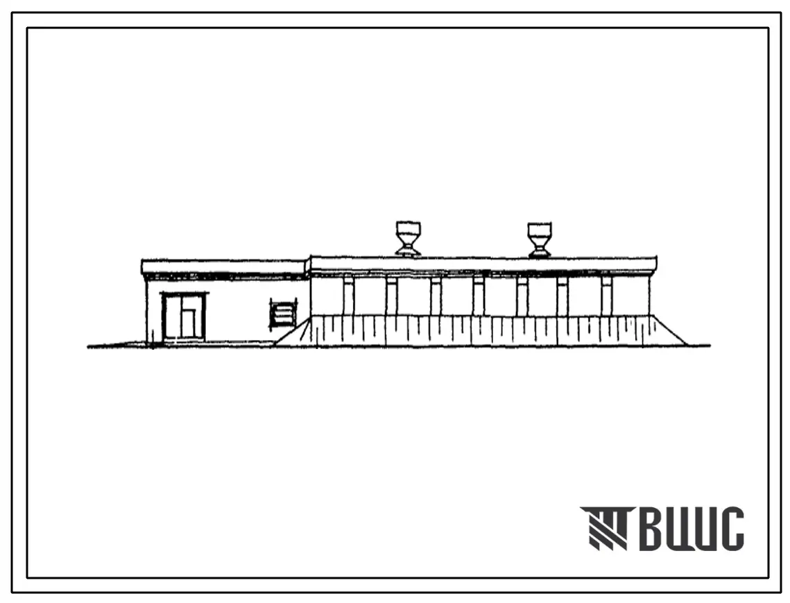 Типовой проект 813-42 Хранилище продовольственного картофеля емкостью 1000 т с навальным хранением.